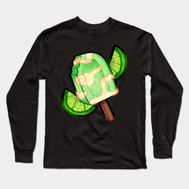 Lime Popsicle Long Sleeve T-Shirt by MidnightTeashop